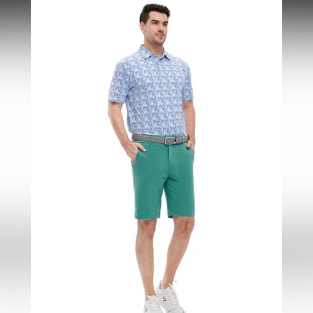 NWT 10” Inseam Striped Golf Shorts